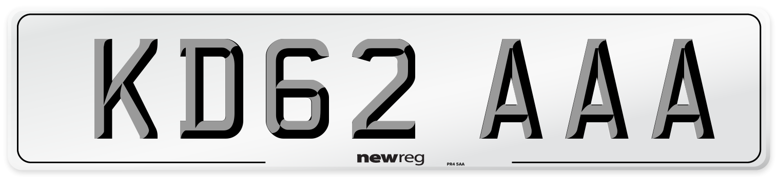KD62 AAA Number Plate from New Reg